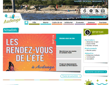 Tablet Screenshot of mairie-audenge.fr